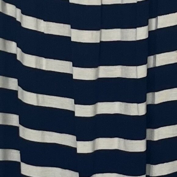 Max Studio Shirt Womens Large Blue White Striped Embroidered New - Picture 7 of 12